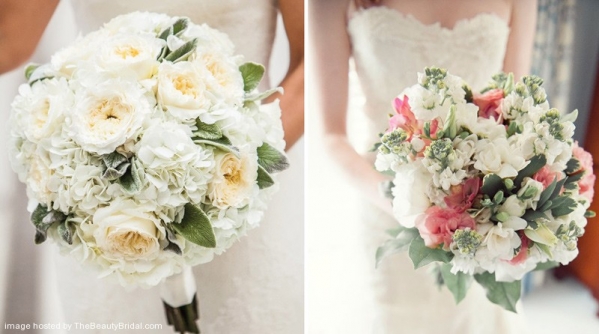 bukiet ślubny pastele