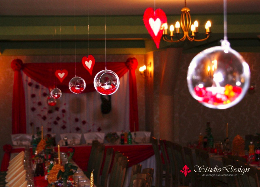 Dekoracje sali kandelabry