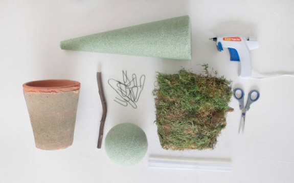 choinki na stół zrób to sam