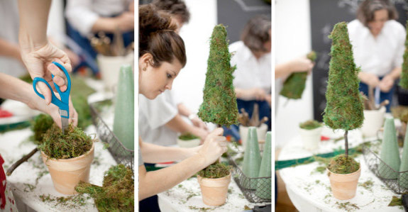 choinki z mchu zrób to sam