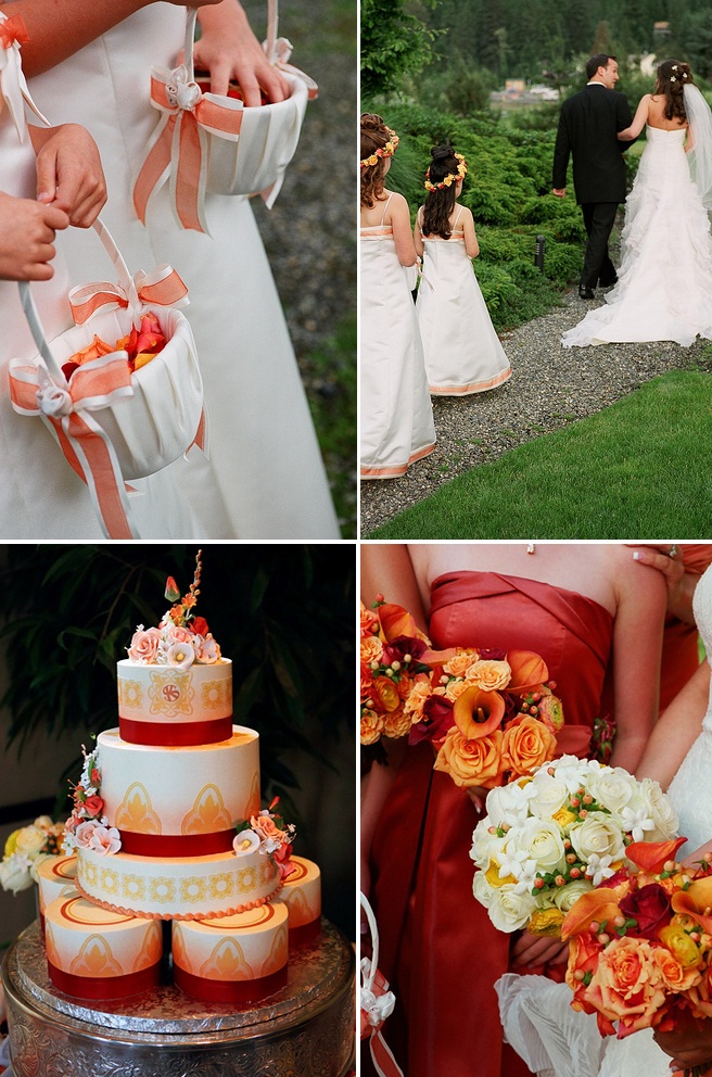 kolor brzoskwiniowy na wesele