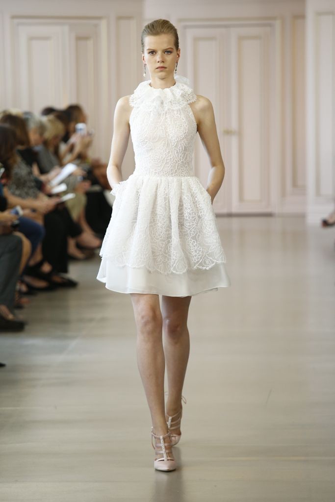 Little White Dress, Oscar de la Renta Krótka suknia ślubna 2016, Oscar de la Renta