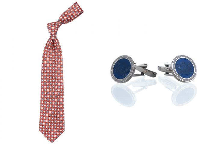 krawat i spinki do mankietów
