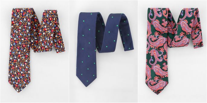 kolorowe krawaty