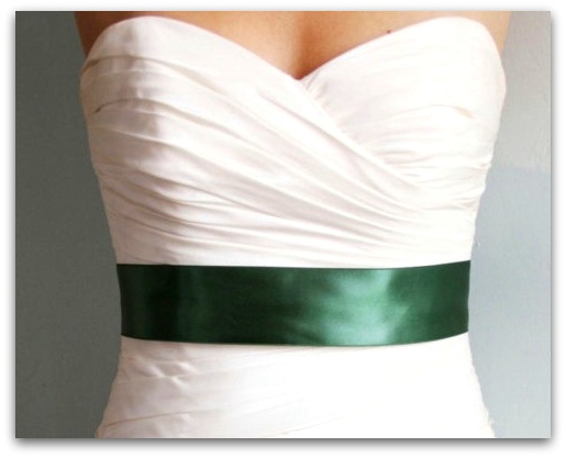 Dream Wedding suknia z szmaragdową wstawką