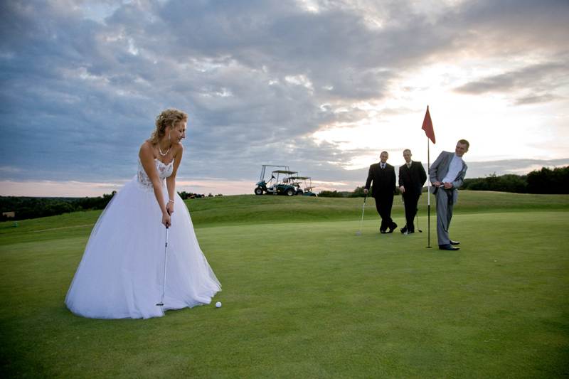 wesele na polu golfowym